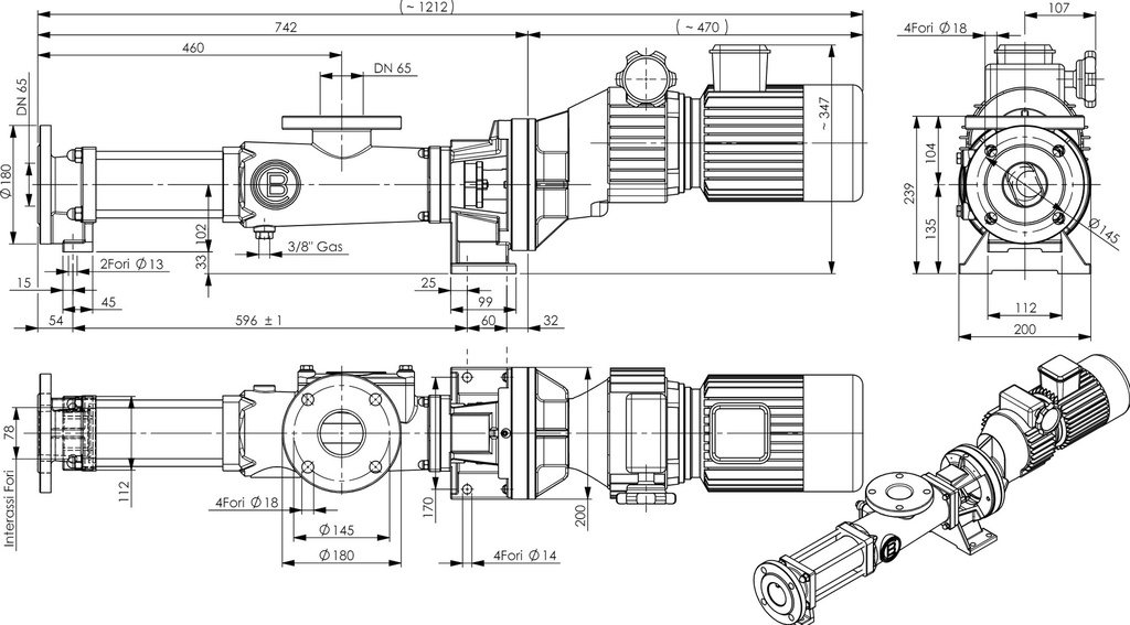 Помпа Bellin LG400C/PR с ел. двигател