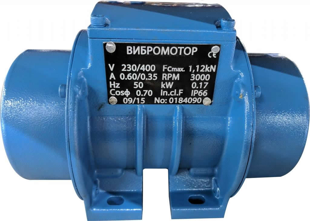 Вибромотор EVM 1100/15, 0.6kW, 1500, 1110kgf