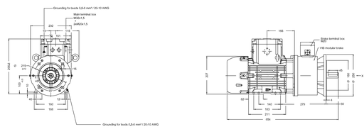 [1437788421] Електродвигател 3kW, 1500, B5, 100, чугунен, WEG, ATEX Zone 1/21 със спирачка